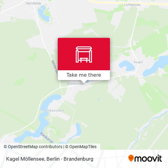 Kagel Möllensee map