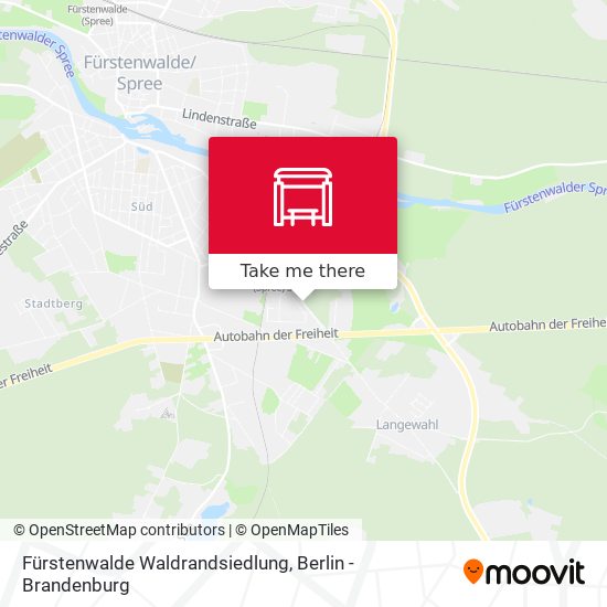 Fürstenwalde Waldrandsiedlung map