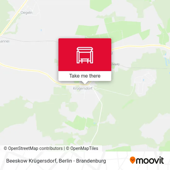 Карта Beeskow Krügersdorf