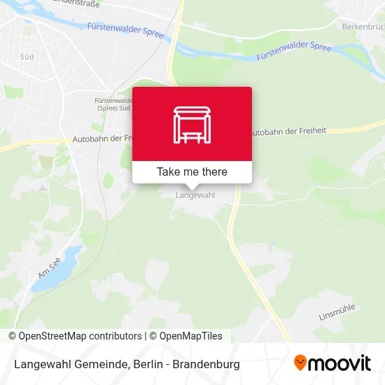 Langewahl Gemeinde map