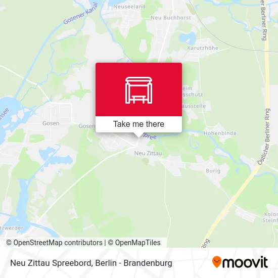 Neu Zittau Spreebord map