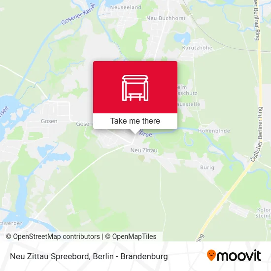 Neu Zittau Spreebord map