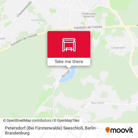 Petersdorf (Bei Fürstenwalde) Seeschloß map
