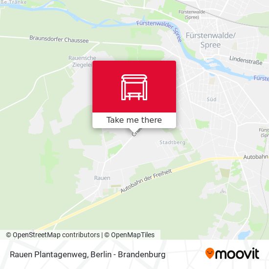 Rauen Plantagenweg map