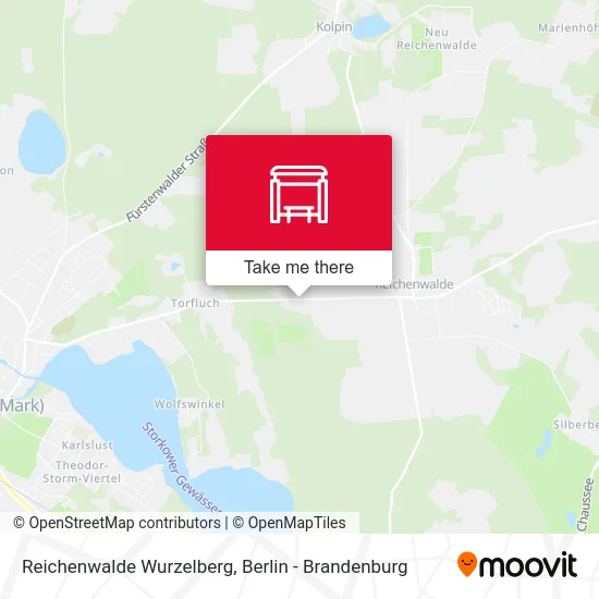 Reichenwalde Wurzelberg map