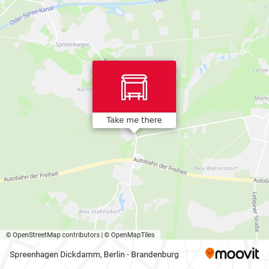 Spreenhagen Dickdamm map