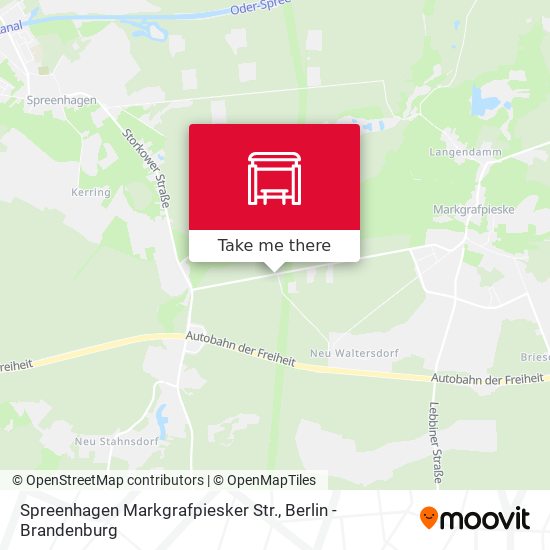 Spreenhagen Markgrafpiesker Str. map