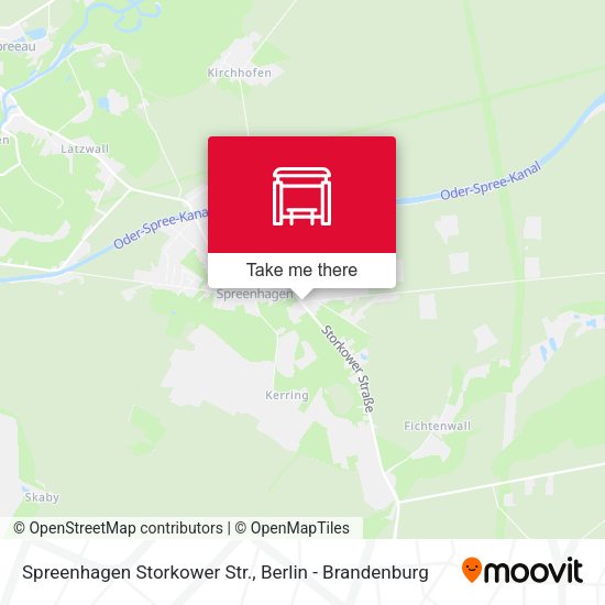Карта Spreenhagen Storkower Str.