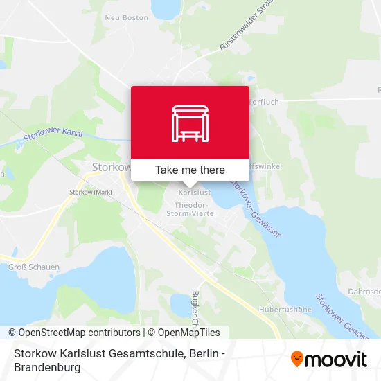 Storkow Karlslust Gesamtschule map