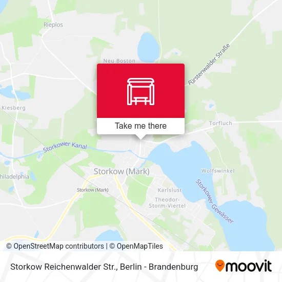 Карта Storkow Reichenwalder Str.