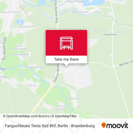 Карта Fangschleuse Tesla Süd Bhf