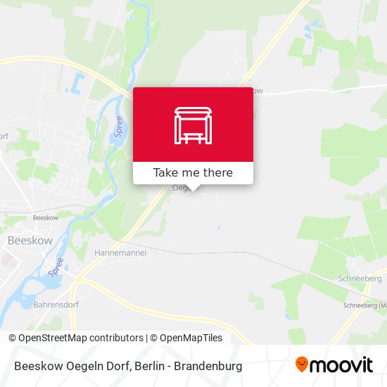 Beeskow Oegeln Dorf map