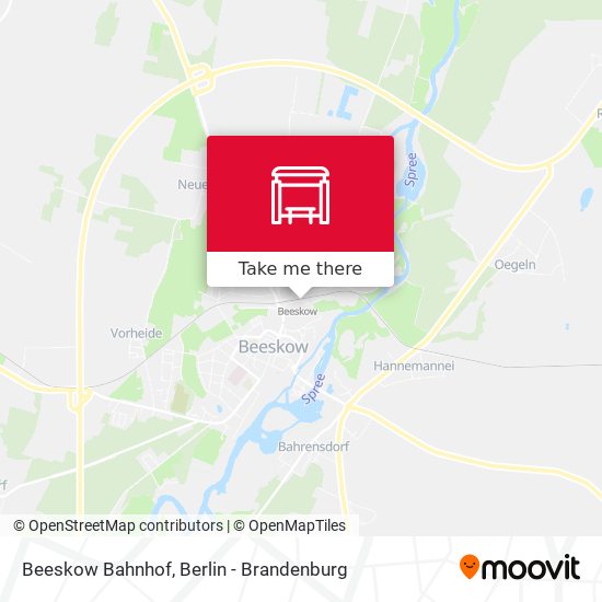 Beeskow Bahnhof map