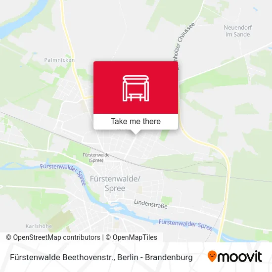 Карта Fürstenwalde Beethovenstr.