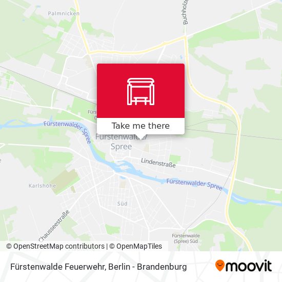 Fürstenwalde Feuerwehr map