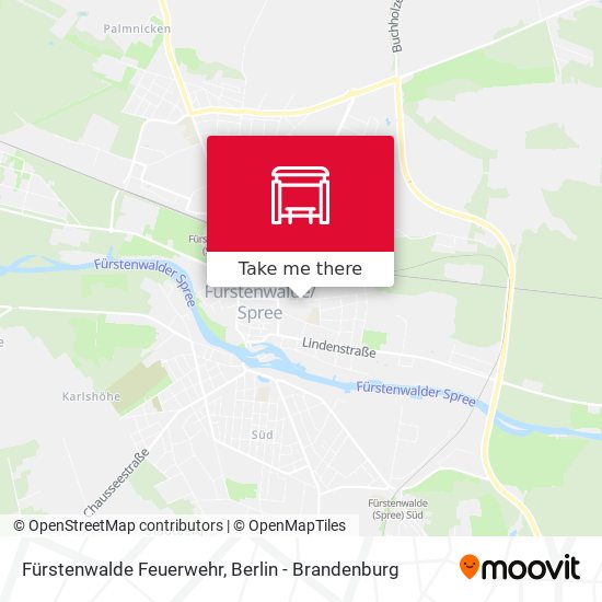 Fürstenwalde Feuerwehr map