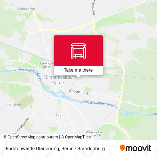 Карта Fürstenwalde Ulanenring