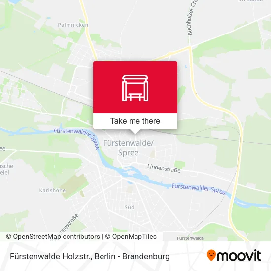 Карта Fürstenwalde Holzstr.