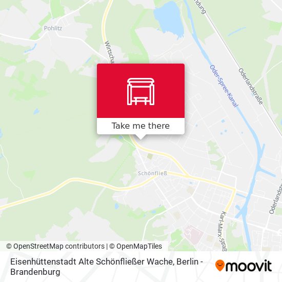 Eisenhüttenstadt Alte Schönfließer Wache map
