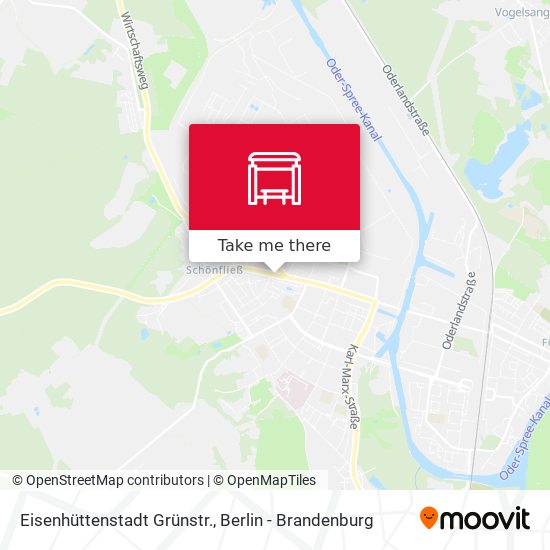 Eisenhüttenstadt Grünstr. map
