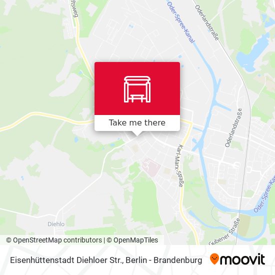 Eisenhüttenstadt Diehloer Str. map