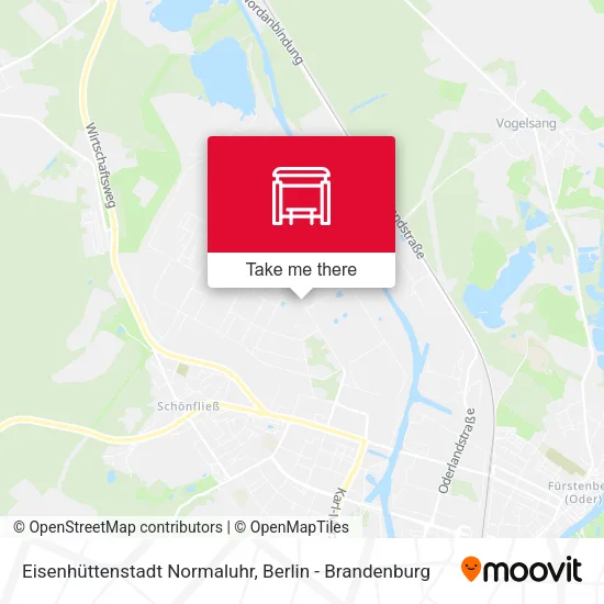 Карта Eisenhüttenstadt Normaluhr