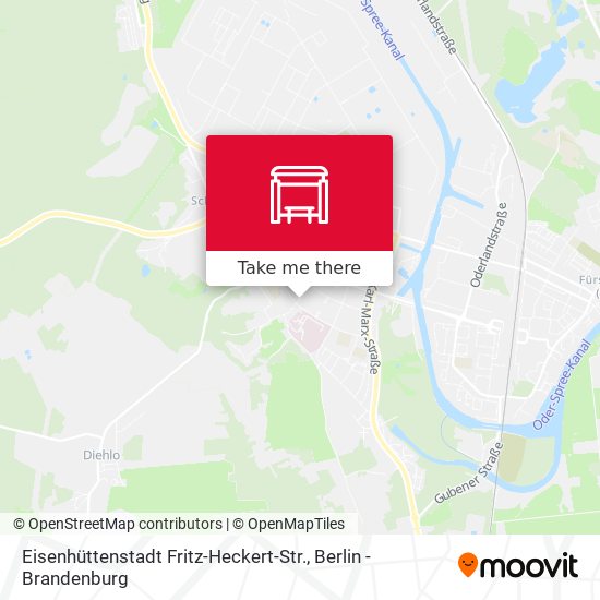 Eisenhüttenstadt Fritz-Heckert-Str. map