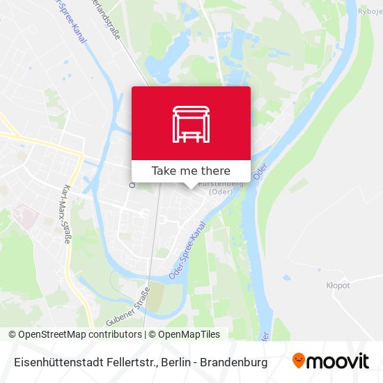 Eisenhüttenstadt Fellertstr. map