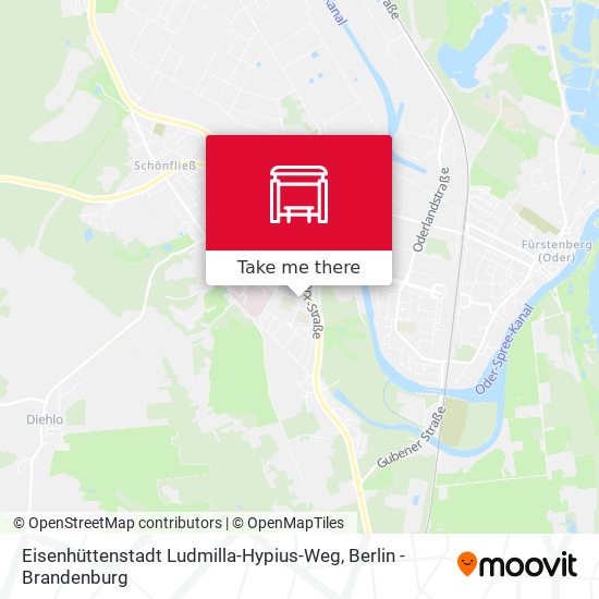 Eisenhüttenstadt Ludmilla-Hypius-Weg map