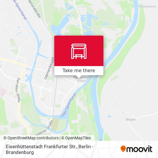 Eisenhüttenstadt Frankfurter Str. map