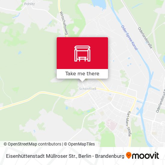 Eisenhüttenstadt Müllroser Str. map