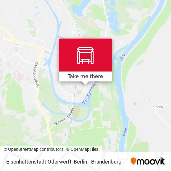 Eisenhüttenstadt Oderwerft map