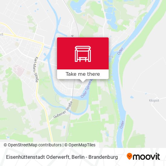 Eisenhüttenstadt Oderwerft map