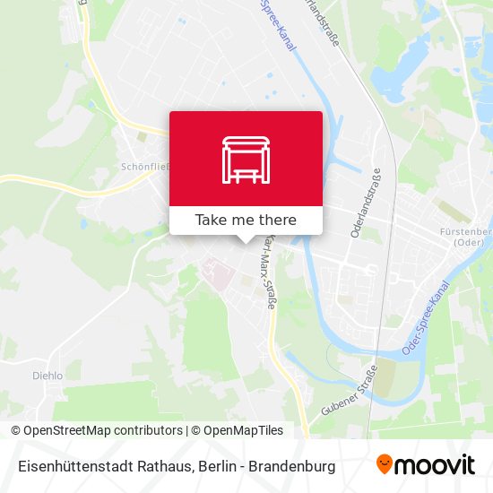 Eisenhüttenstadt Rathaus map
