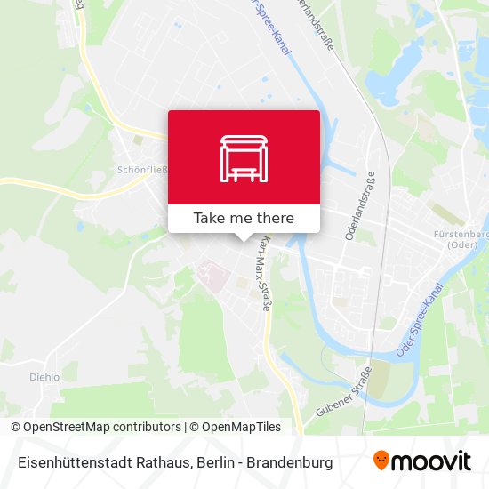 Eisenhüttenstadt Rathaus map