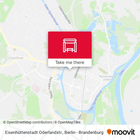 Eisenhüttenstadt Oderlandstr. map