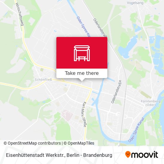 Eisenhüttenstadt Werkstr. map