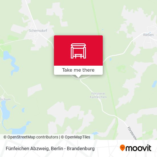 Fünfeichen Abzweig map