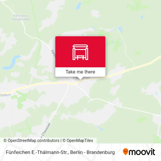 Карта Fünfeichen E.-Thälmann-Str.