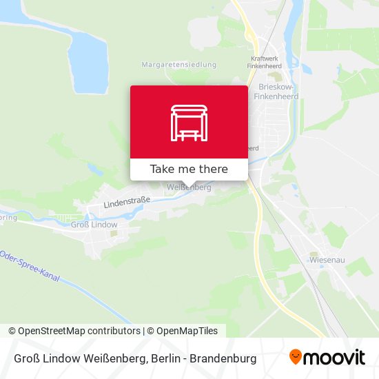 Groß Lindow Weißenberg map