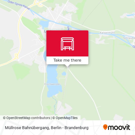 Müllrose Bahnübergang map