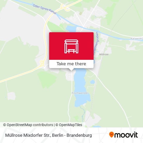 Müllrose Mixdorfer Str. map