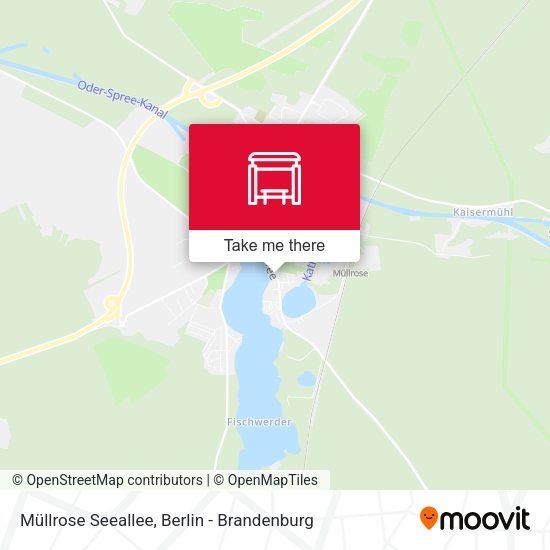 Müllrose Seeallee map