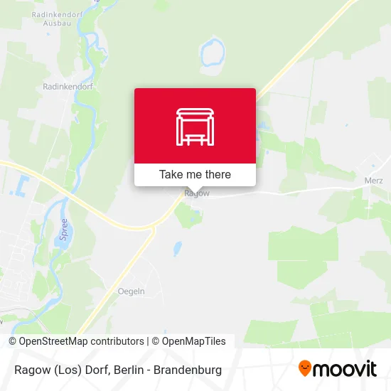 Ragow (Los) Dorf map