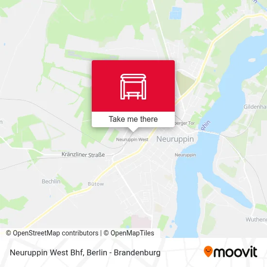 Neuruppin West Bhf map