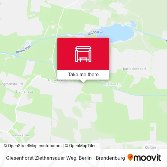 Giesenhorst Ziethensauer Weg map