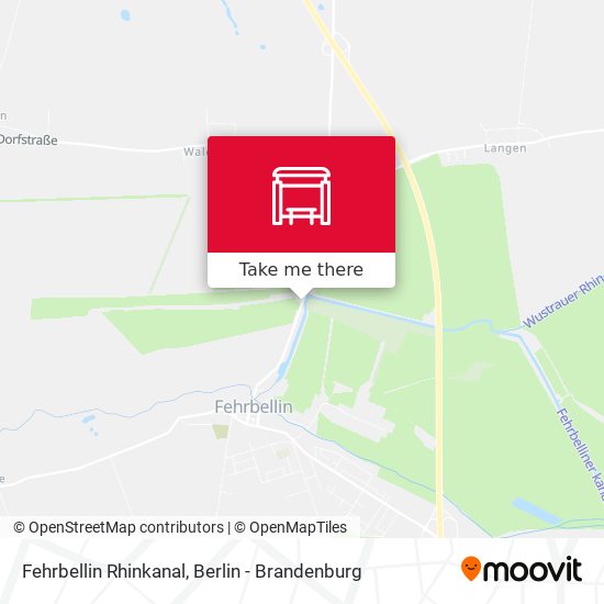 Fehrbellin Rhinkanal map