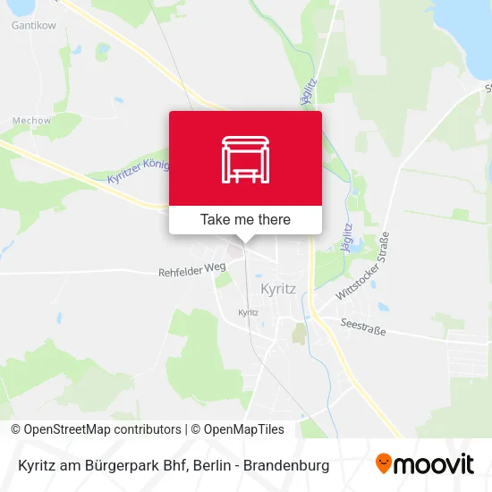 Карта Kyritz am Bürgerpark Bhf