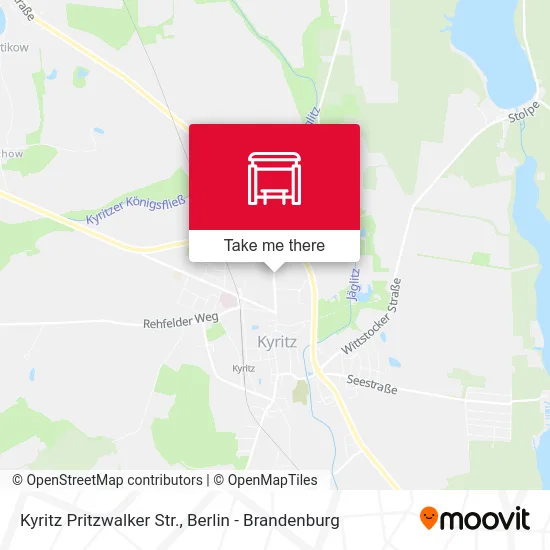 Kyritz Pritzwalker Str. map