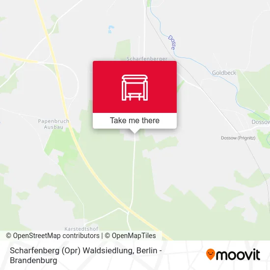Scharfenberg (Opr) Waldsiedlung map